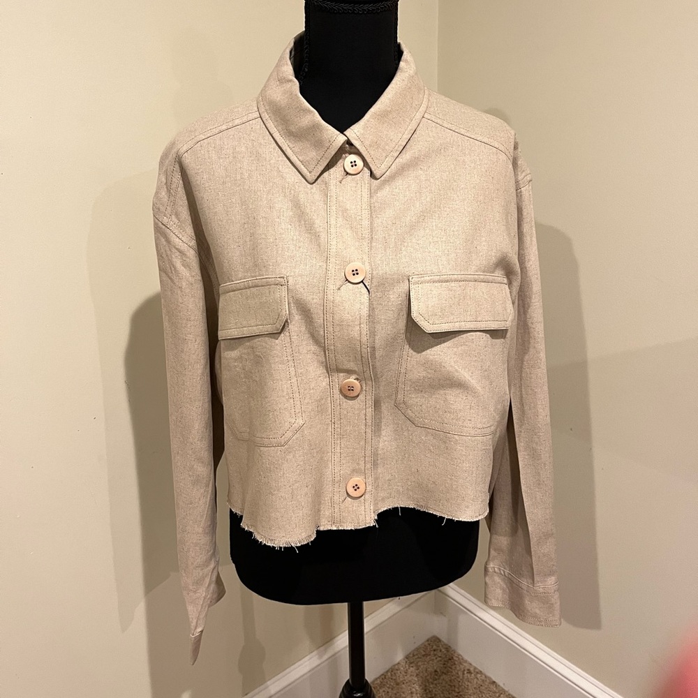 Khaki utility jacket